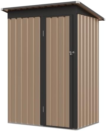 4 * 2 FT Metal Garden Storage Sheds - Image 2