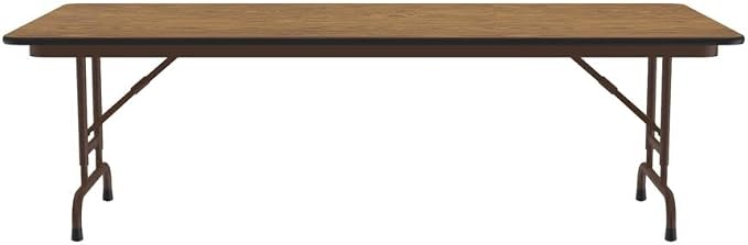 Correll Heavy Duty Adjustable Height Utility Folding Table, Melamine Top - Image 8