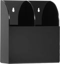 Yeeco Acrylic Remote Control Holder Wall Mount 2 Compartments, by Yeeco