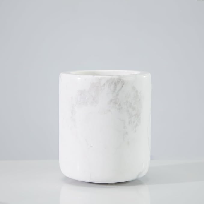 Natural White Marble Toothbrush Holder - Image 5