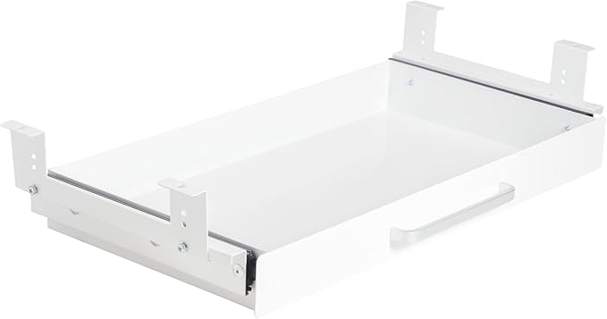 Under Desk Drawer Organizer 21" White Upgrade by OSteedWares