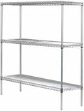 Omega 24" Deep x 30" Wide x 74" High 3 Tier Gray Starter Shelving Unit by OmegaProductsCorporation