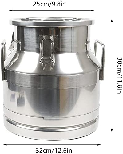 3.16Gallon Stainless Steel Milk Can Ice Bucket Wine Bucket, Water Jug Liquid - Image 2