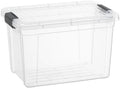 Superio Clear Storage Box with Lid, 2.5 Quart Plastic Container Bins by Superio