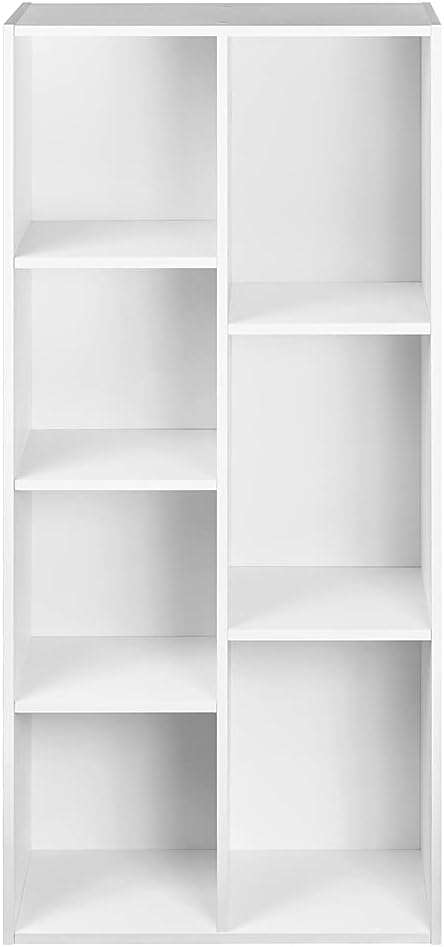 Amazon Basics 7 Cube Organizer Bookcase Shelf, Storage - Image 4