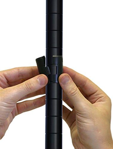 Omega 24" Deep x 48" Wide x 80" High 3 Tier Black Starter Shelving Unit - Image 3