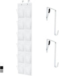 GORILLA GRIP Over the Door Shoe Organizer, 12 Large Breathable Mesh Pockets by GorillaGrip