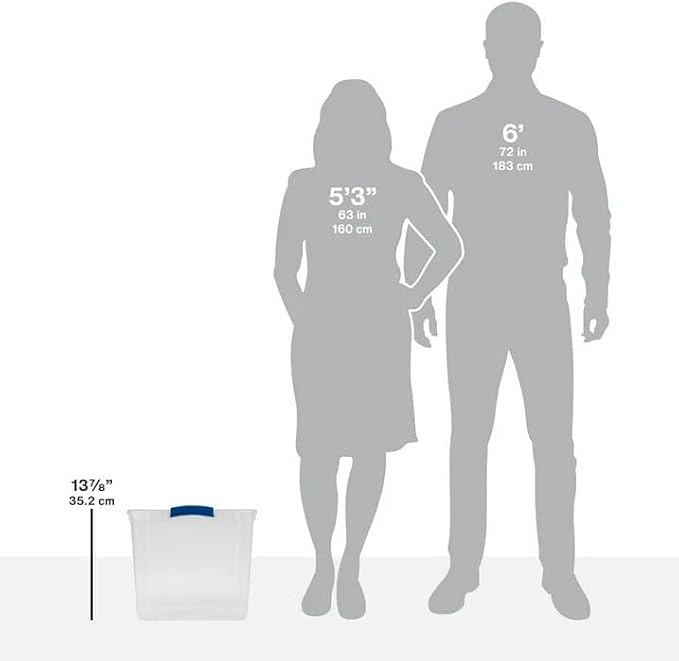 2-Pack Transparent Storage Box, 66 Quart Capacity Storage Container - Image 8