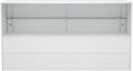 WISDOMFUR 5ft White Display Showcase Cabinet by Unknown