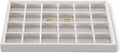 Velvet Stackable Jewelry Display Tray, 24 Grid Earring Ring Storage Tray by Dansmiy