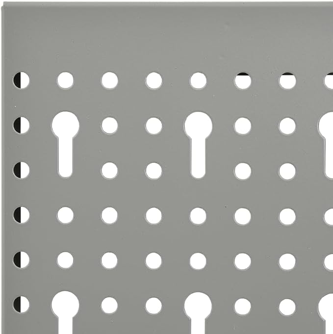 Wall-Mounted Peg Boards 3 pcs 15.7"x22.8" Steel 145349 - Image 7