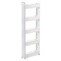 Miles Kimball 5 Tier Slim Cart, Durable Plastic, Easy Assembly, Holds Up to 6.5 by MilesKimball