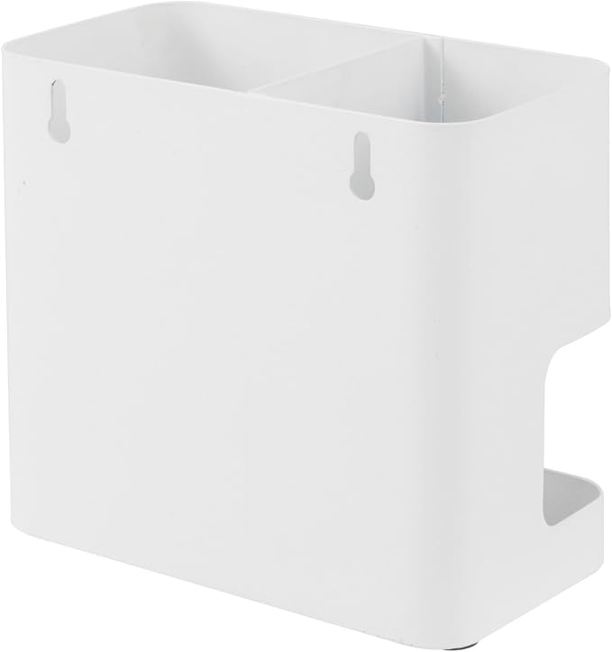 MyGift White Metal Wall Mount Hair Tools Holder - Image 5