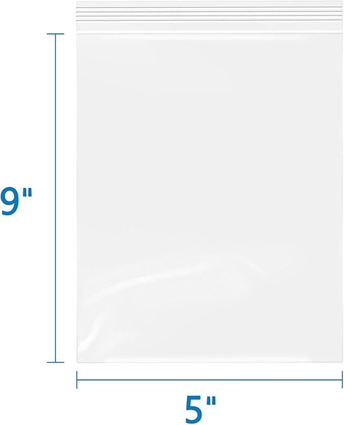 iMailer - 5" x 9" 500 Pack- 2 Mil Resealable Zip Bags- Small Clear Plastic Bags - Image 2