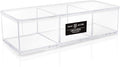Isaac Jacobs Clear Acrylic 3 Section Organizer- Three Compartment Drawer Tray by IsaacJacobs