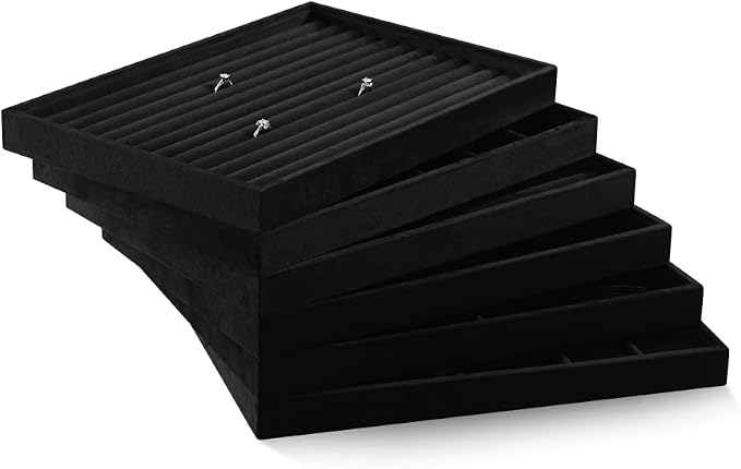 Velvet Jewelry Display Tray For Bracelet Pendant Necklace, Drawer Insert - Image 9