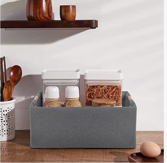 Storage Bin for Shelves Rectangle Closet Baskets Foldable Box - Image 7