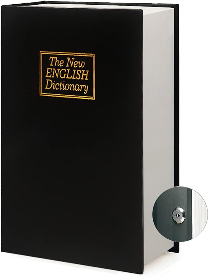 Leather Book Safe Real Paper Secret by PACOLO
