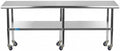 AmGood 96" Long x 36" Deep Stainless Steel Table by AmGood