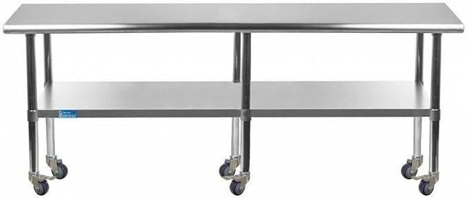 AmGood 96" Long x 36" Deep Stainless Steel Table by AmGood