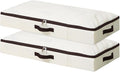 AMJ 2 Pack Foldable Under Bed Storage Basket Container, Sturdy Clothes Storage by OrderlyhomeBoundlesslove