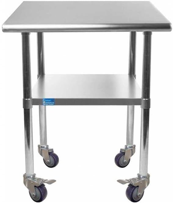 AmGood 36" Long x 36" Deep Stainless Steel Table by AmGood