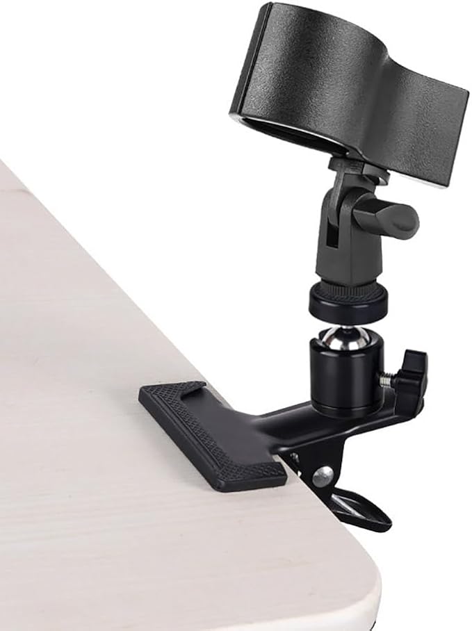 Hands Free Hair Dryer Holder Stand 360 Degree Rotating Sturdy Metal Base Strong - Image 5