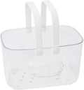 Ergonomic Handle Plastic Storage Basket Bathroom Organizer by OSALADI
