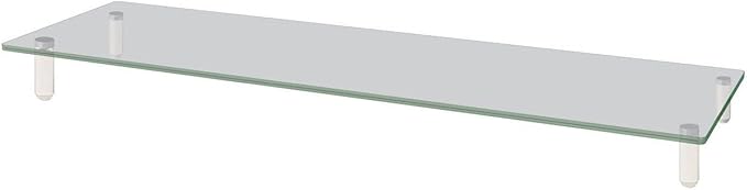 Kantek Extra-Wide Glass Monitor Riser by Kantek