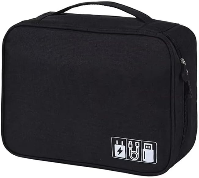 Travel Cable Organizer Bag for Electronics Accessories Portable Tech Carrying by Unknown