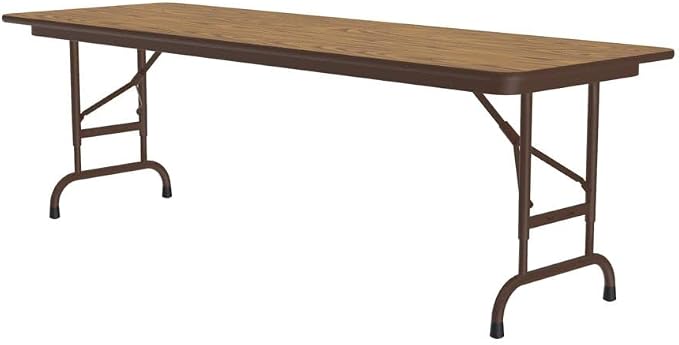 Correll Heavy Duty Adjustable Height Utility Folding Table, Melamine Top - Image 5