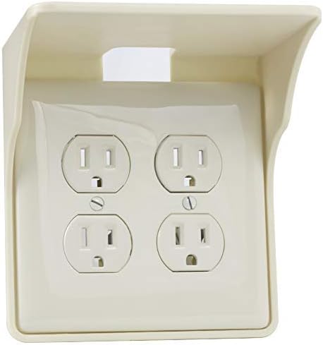 Power Perch Double Wall Outlet Shelf by StorageTheory