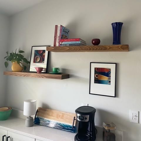 joelsantiques 42 Inch Wooden Floating Shelves - Image 2