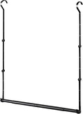 Hanging Closet Rods, Adjustable Height & Width Closets Bar Lower Extender by Idefair