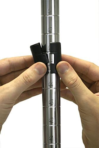 Omega 30" Deep x 48" Wide x 63" High 3 Tier Chrome Starter Shelving Unit - Image 5
