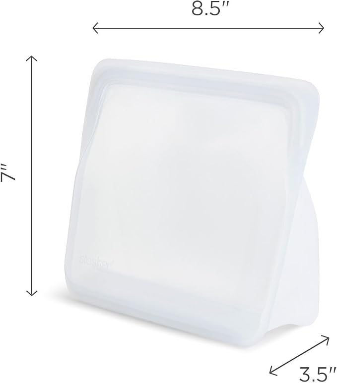Stasher Silicone Reusable Storage Bag, Stand-Up Mid, Reusable Freezer Bag - Image 6