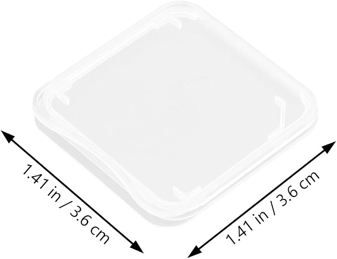 100 pcs Memory Card case: Transparent Case Water-Resistant, - Image 4