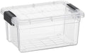Superio Clear Storage Box with Lid, 1.85 Quart Plastic Container Bins by Superio