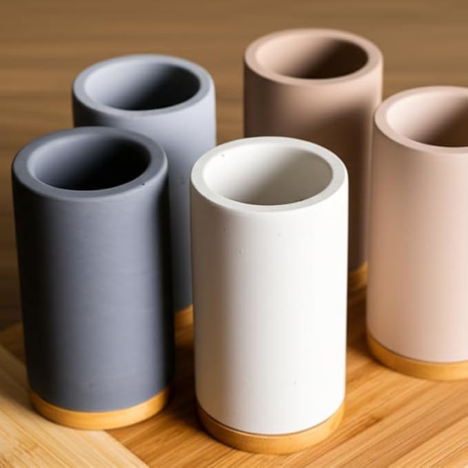 Matani Diatomite & Bamboo Toothbrush Holder - Image 8