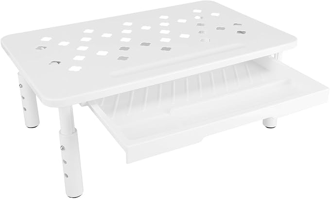 Computer Monitor Stand Riser, Adjustable Height Ergonomic Metal Laptop Stand by Unknown