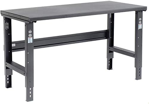 Global Industrial Adjustable Height Workbench C-Channel Leg, 1-3/4" 12-Gauge - Image 5
