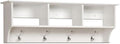 Prepac 48" Contemporary Wall Mounted Coat Rack, Coat Hooks Wall Mount by PREPACRTASTORAGEFURNITURE