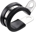 LOKMAN 20 Pack 7/8 Inch Stainless Steel Cable Clamp, Rubber Cushioned Insulated by LOKMAN
