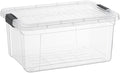 Superio Clear Storage Box with Lid, 21 Quart Plastic Container Bins by Superio