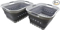 SAMMART 42L Collapsible Plastic Laundry Basket by SAMMART