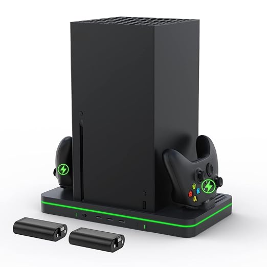 Charging Stand with Cooling Fan, CODOGOY Vertical Stand Compatible with Xbox by Makeabetterlife%7E