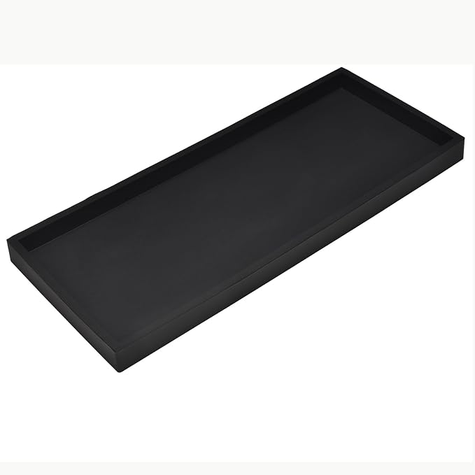 DNC Bathroom Counter Tray, 11.8" Silicone Vanity Tray, Kitchen Sink Soap Tray - Image 2