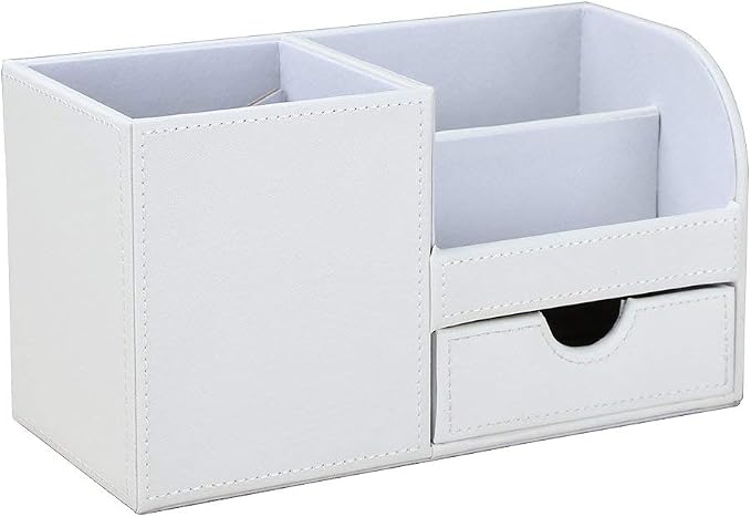 KINGFOM Desk Organizer Office Supplies Caddy Pu Leather Multi-function Storage - Image 6