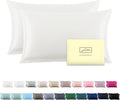 Silk Pillow Cases 2 Pack Soft Breathable and Sliky Queen Size Pillow Cases Set by Suatien