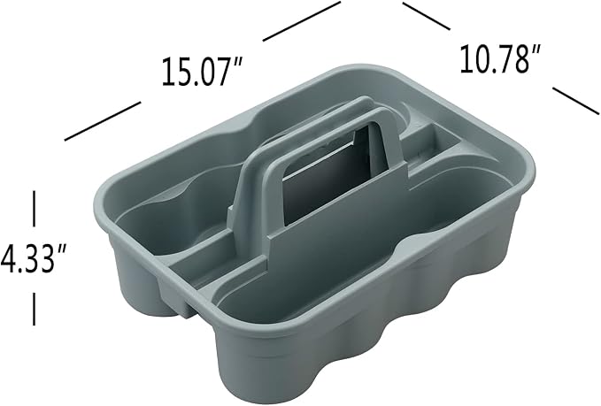Kekow 4-Pack Plastic Storage Caddy, Carry Caddy - Image 2